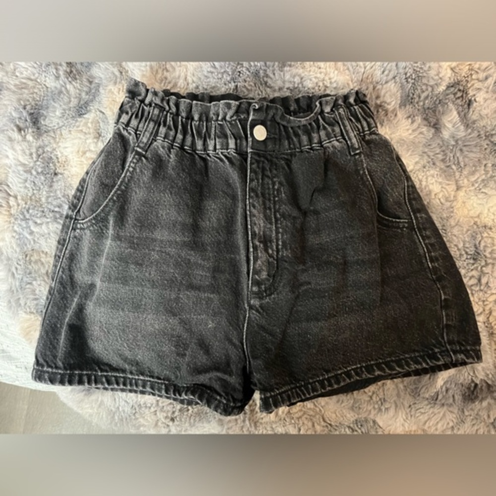 BDG Black Paper bag Jean Shorts Elastic Waist
